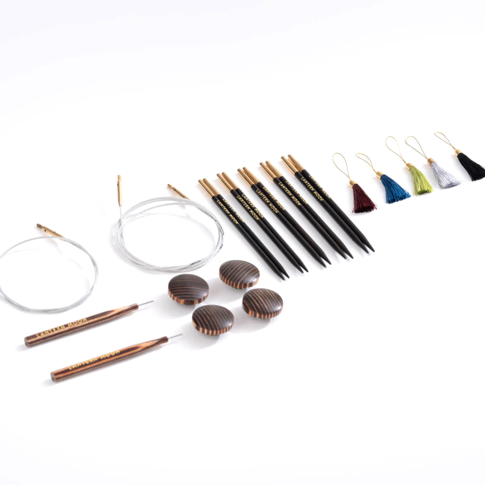 Knitting Pins: Circular: Interchangeable: Set: Charm