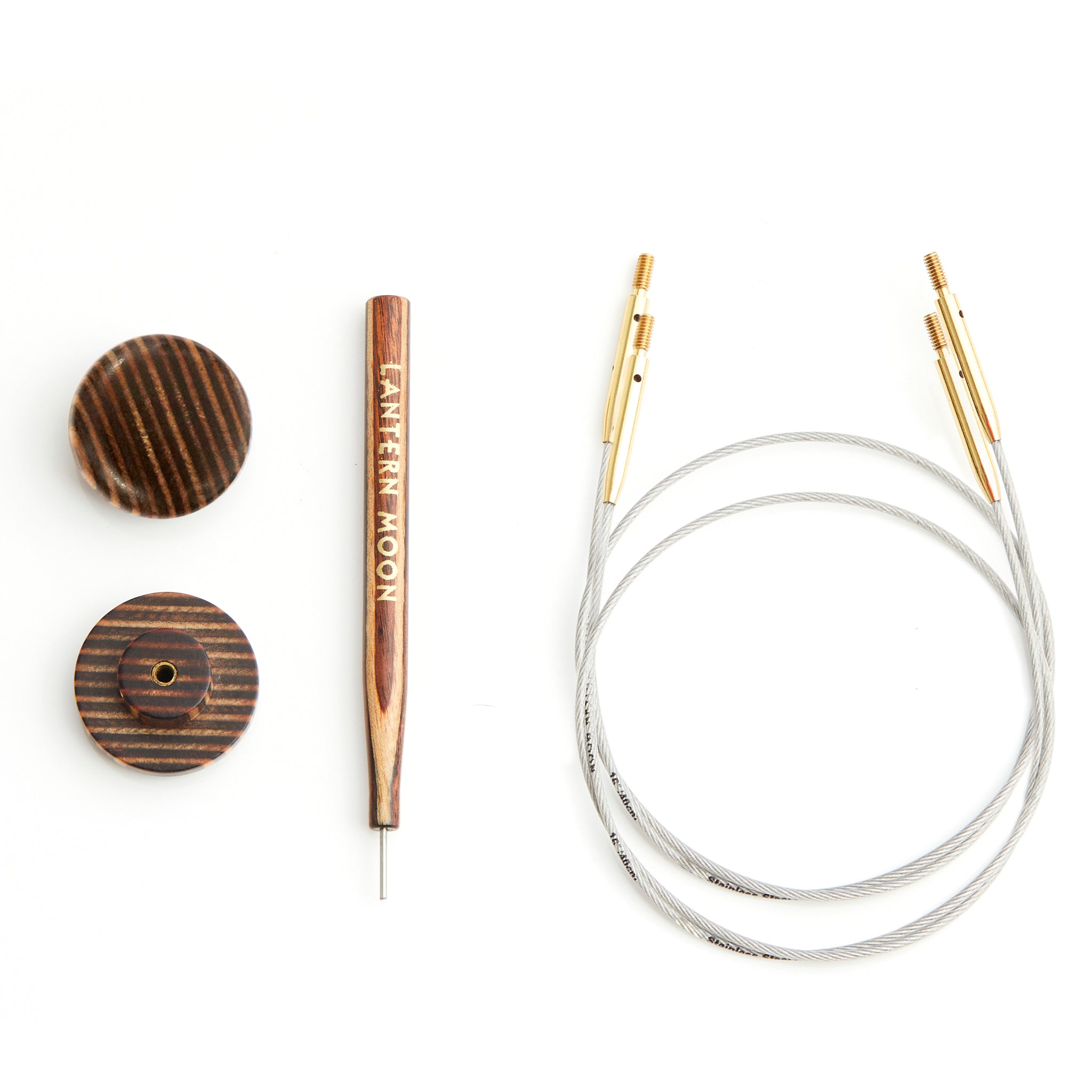 Lantern Moon: Cable: 360¡ Swivel: Interchangeable: Set of 2 with End Caps and Tightening Tool: 76cm