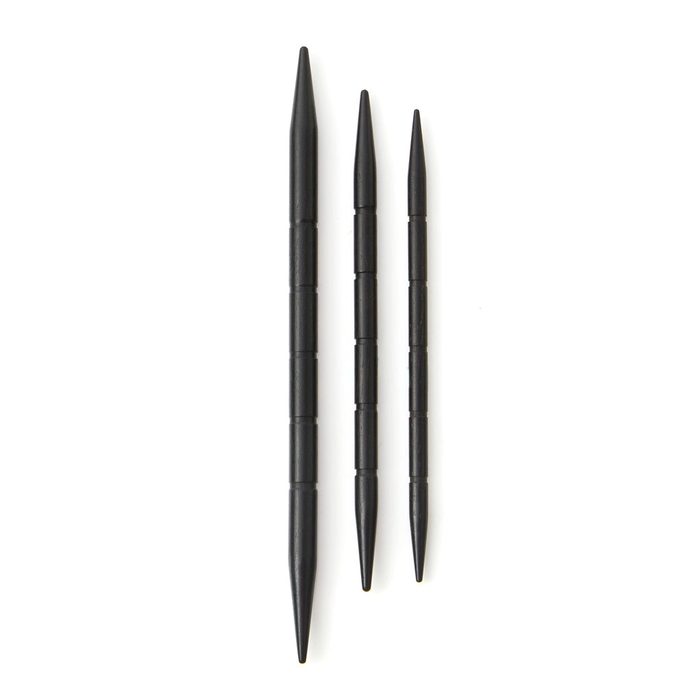Lantern Moon: Cable Needles: Ebony Wood: set of 3