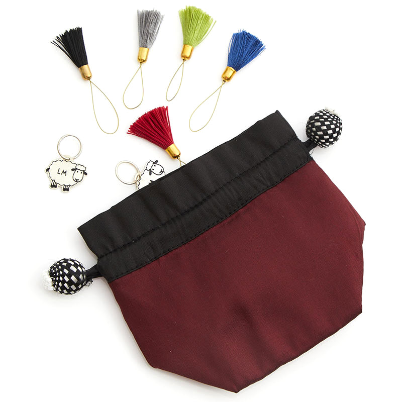 Lantern Moon: Stitch Marker Pouch: Dahlia