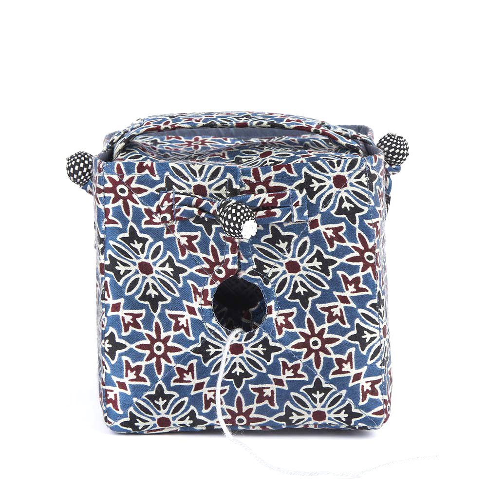 Lantern Moon: Wool Holder: Knit Out Box: Ajrak
