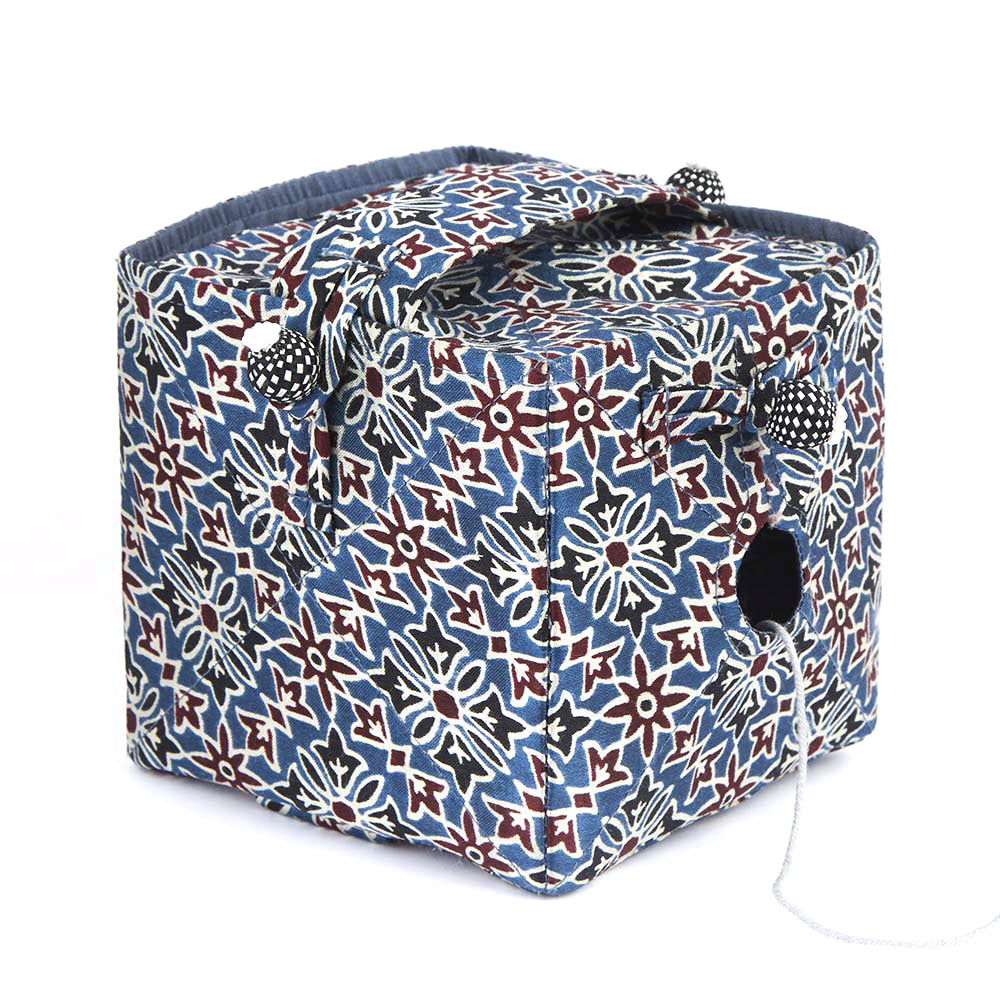 Lantern Moon: Wool Holder: Knit Out Box: Ajrak