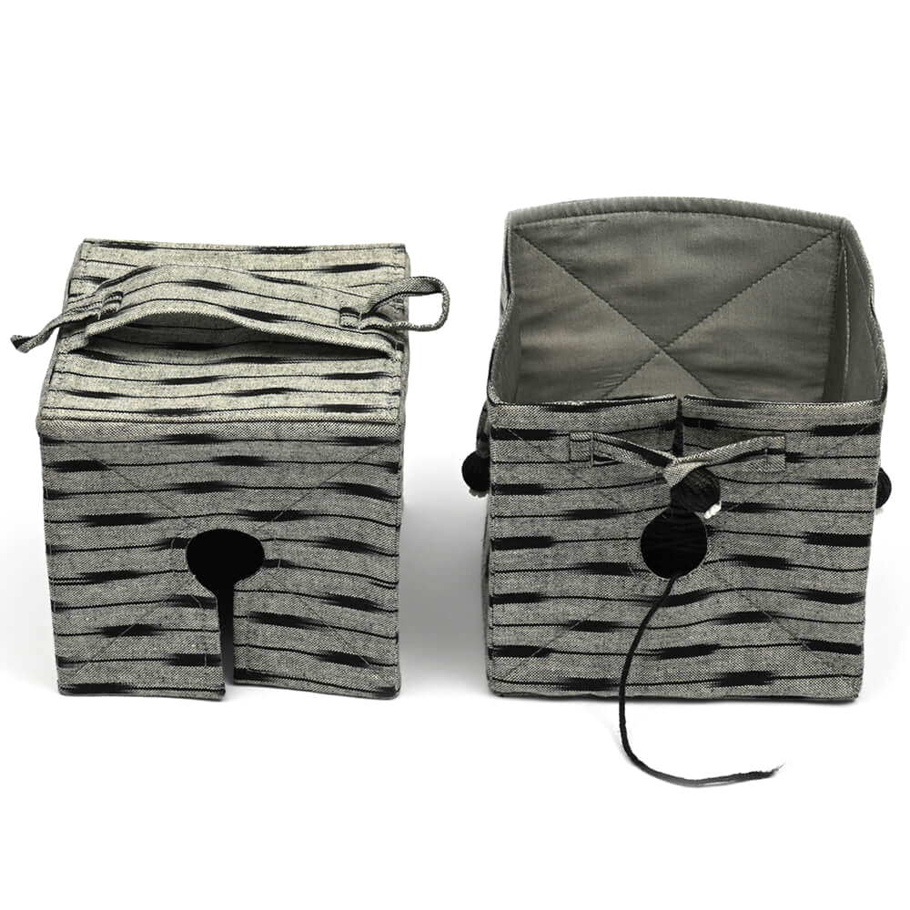 Lantern Moon: Wool Holder: Knit Out Box: Ikat