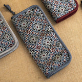 Lantern Moon: Needle Case: Circular: Interchangeable: Empty: Ikat