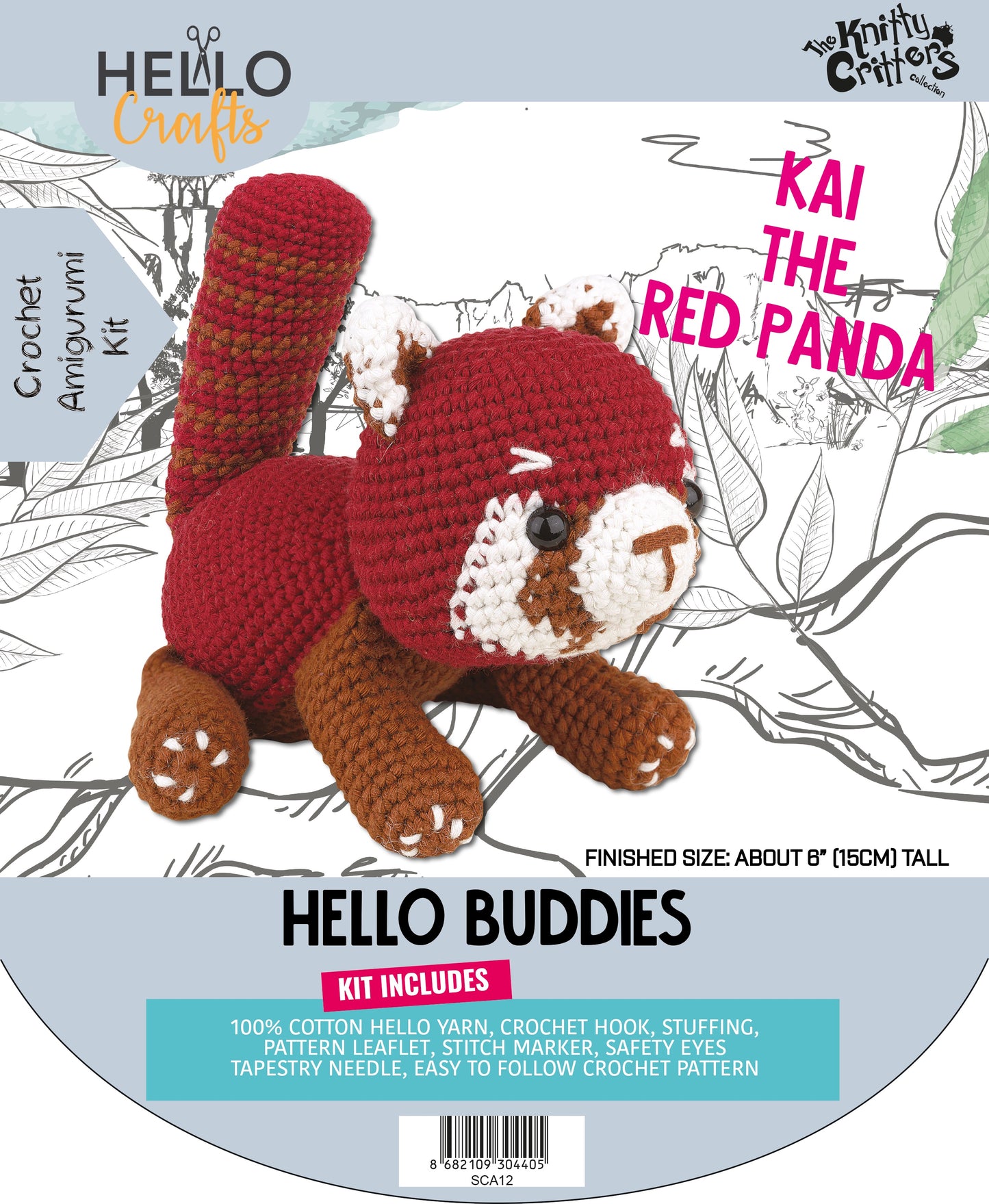 Knitty Critters - Hello Buddies  - Kai The Red Panda