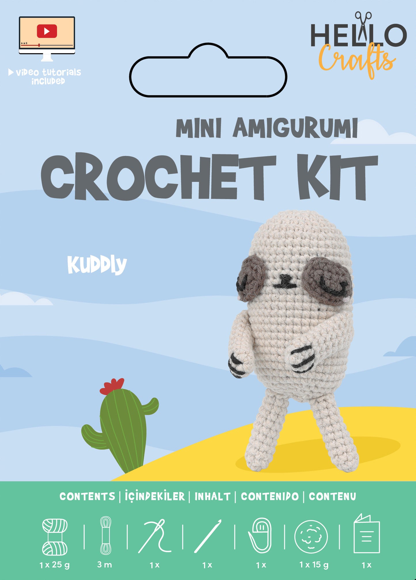 Mini Amigurumi Crochet Kit - Kuddly