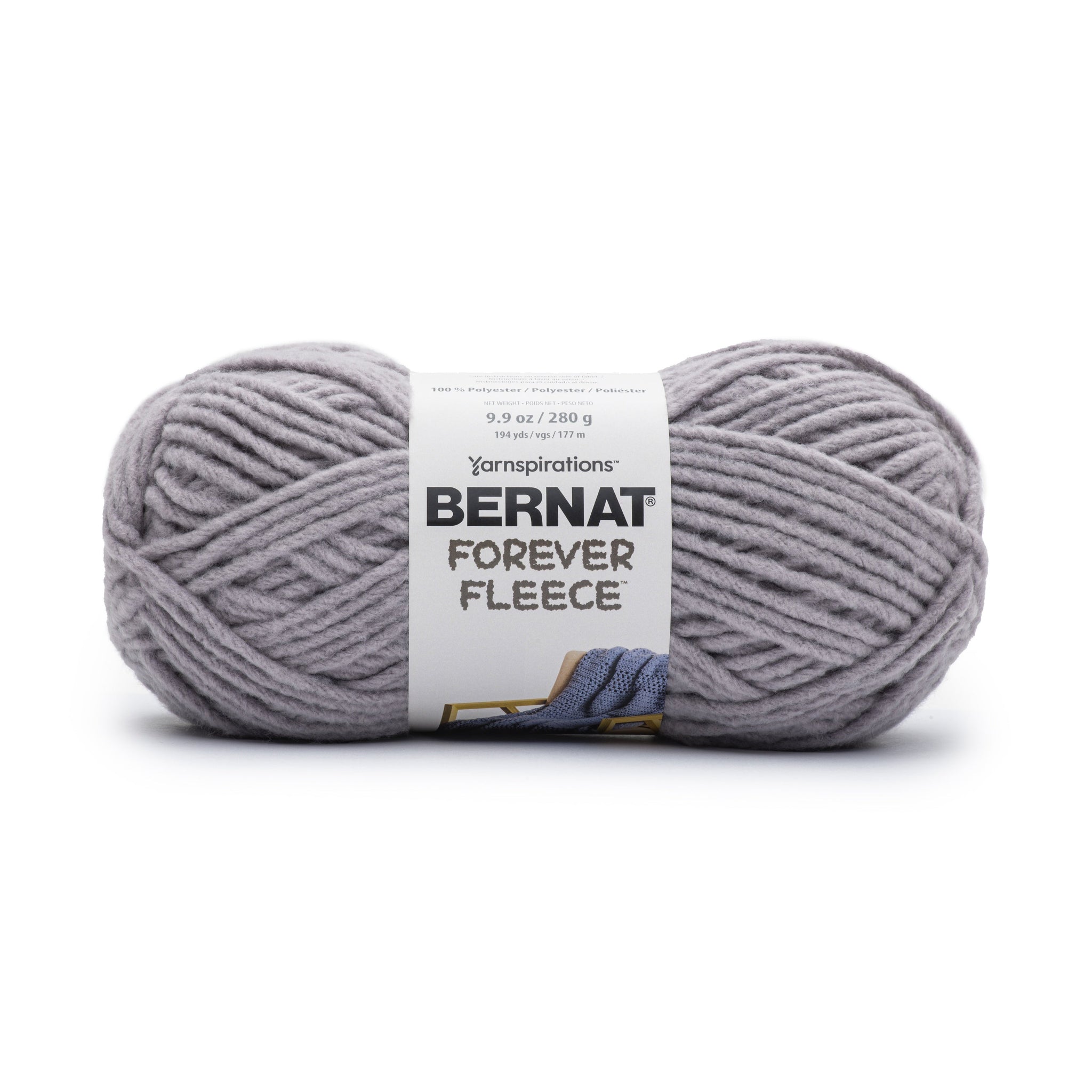 2 Ball Pack Bernat Forever Fleece Super Chunky Yarn 280g