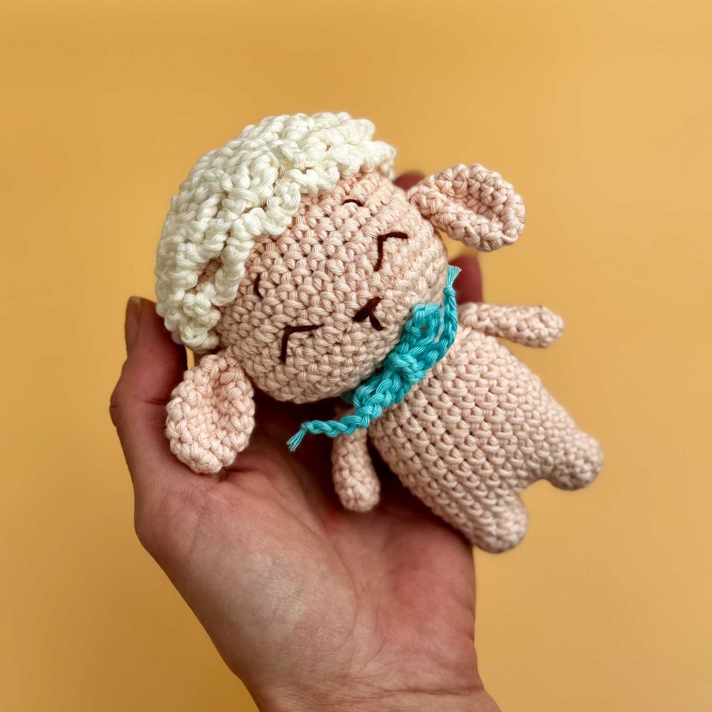 Knitty Critters - Easter Amigurumi Crochet Kit - Little Lamb