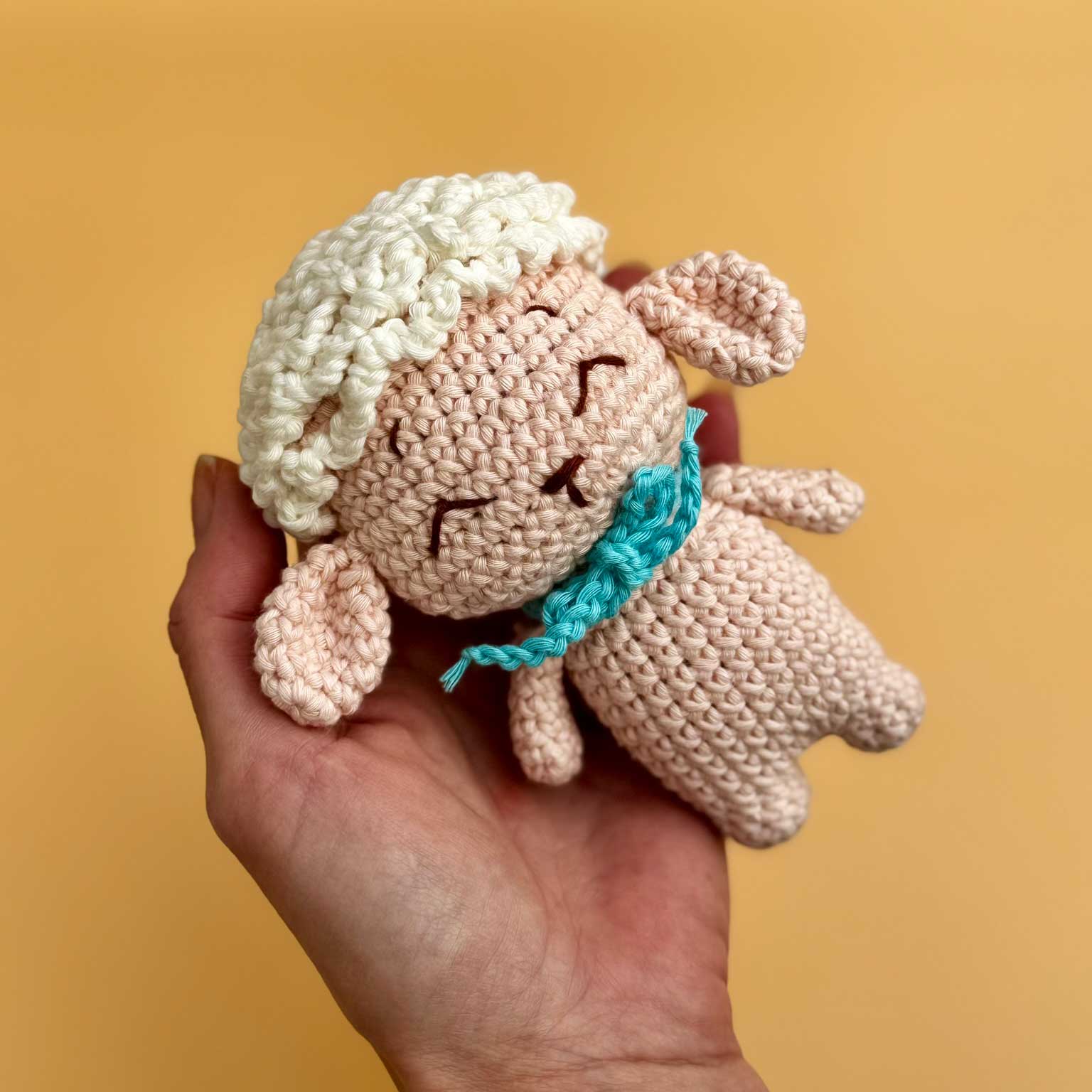 Knitty Critters - Easter Amigurumi Crochet Kit - Little Lamb