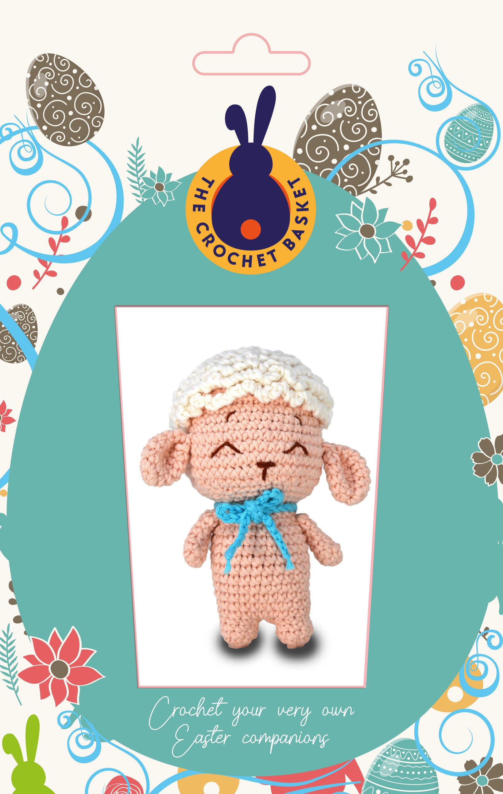 Knitty Critters - Easter Amigurumi Crochet Kit - Little Lamb