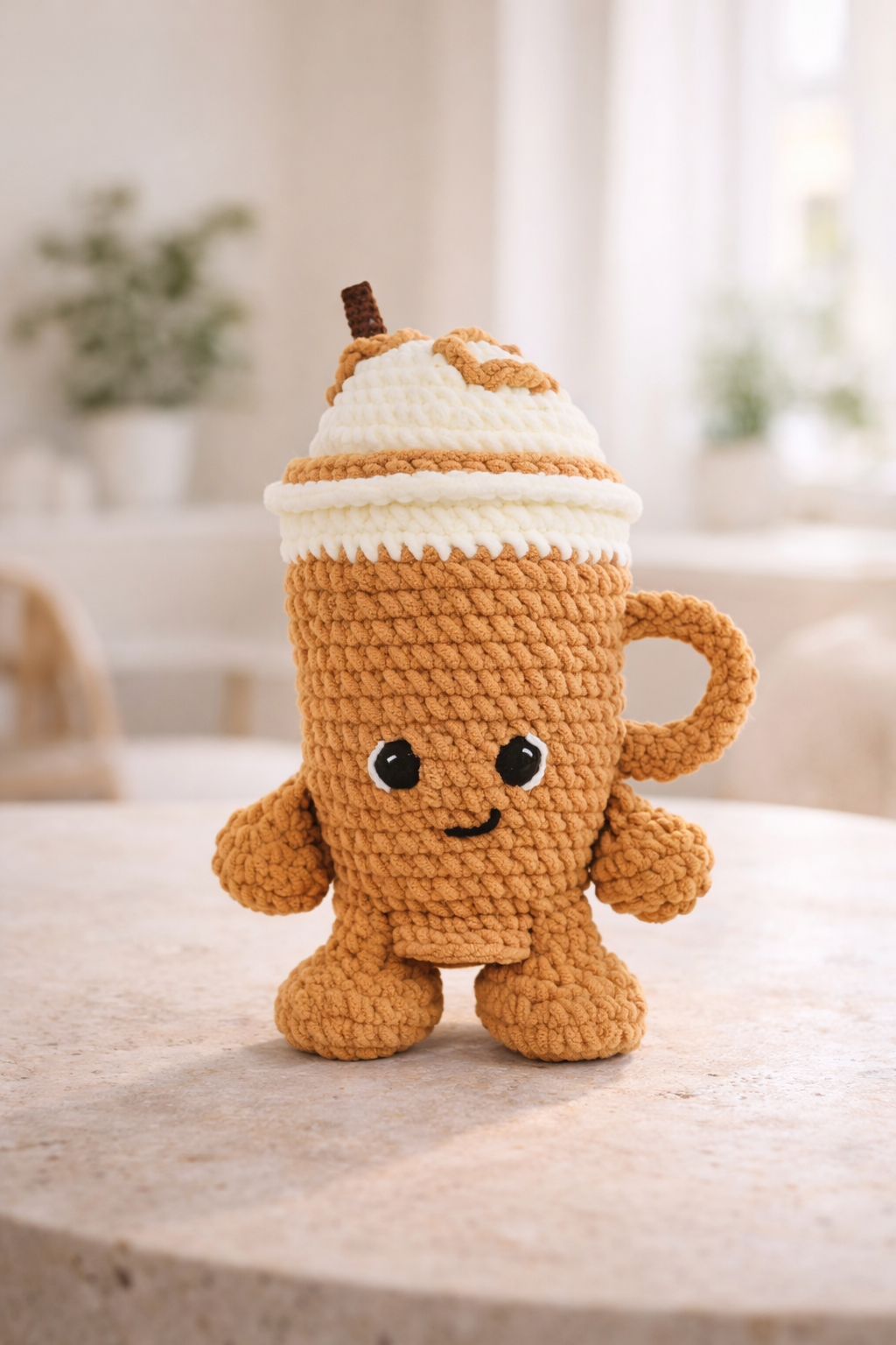 Knitty Critters Crochet Kit - The Coffee Club - Latte