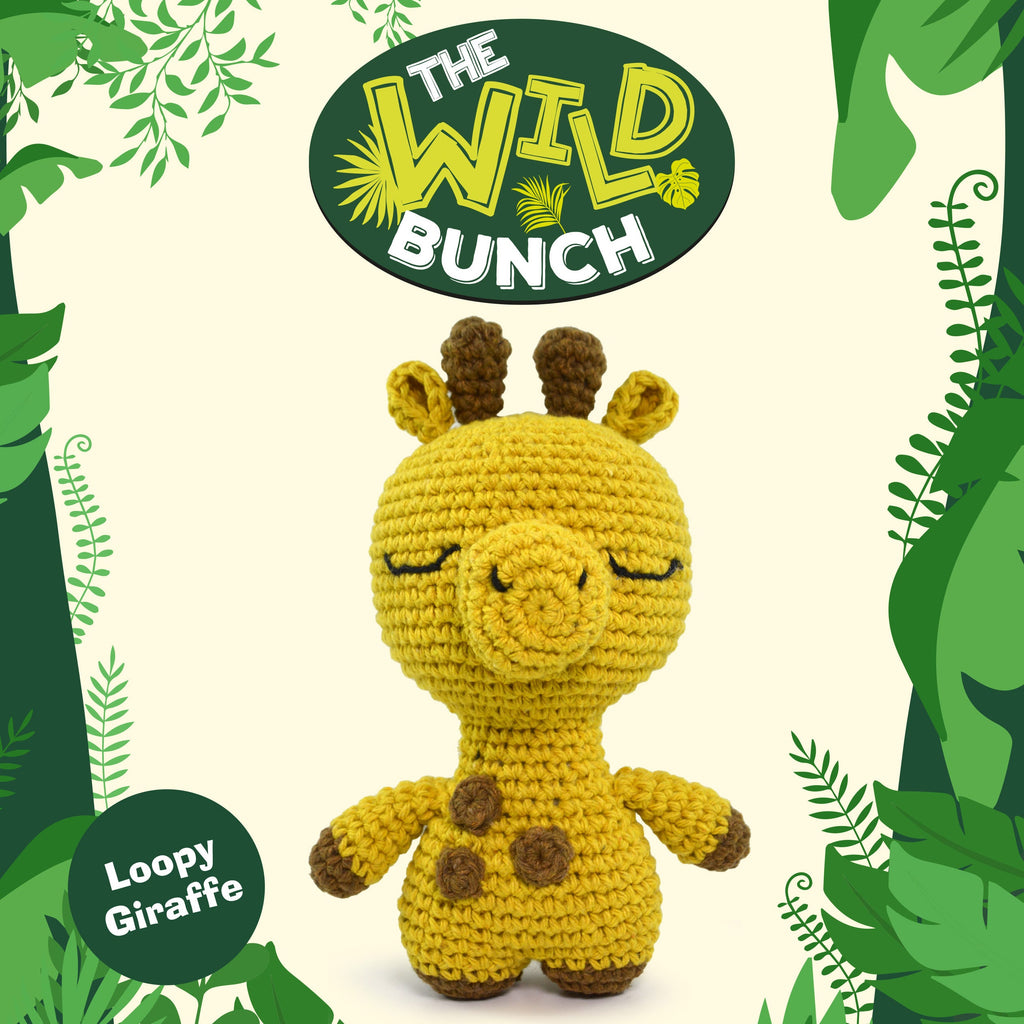 Knitty Critters - The Wild Bunch - Amigurumi Crochet Kit - Loopy Giraffe