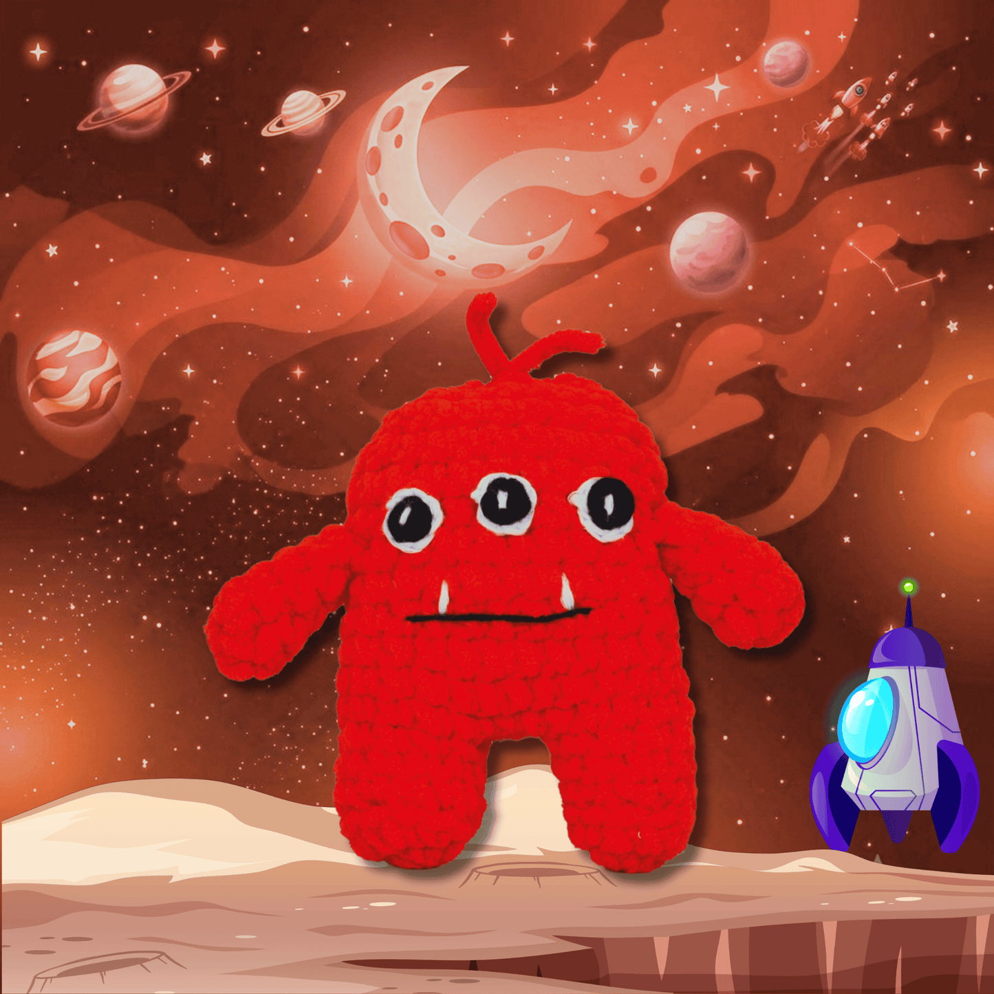 Knitty Critters Crochet Kit - Cosmic Crew - Luna