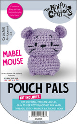 Knitty Critters - Pouch Pals V - Mabel Mouse | DIY Amigurumi Crochet Kit