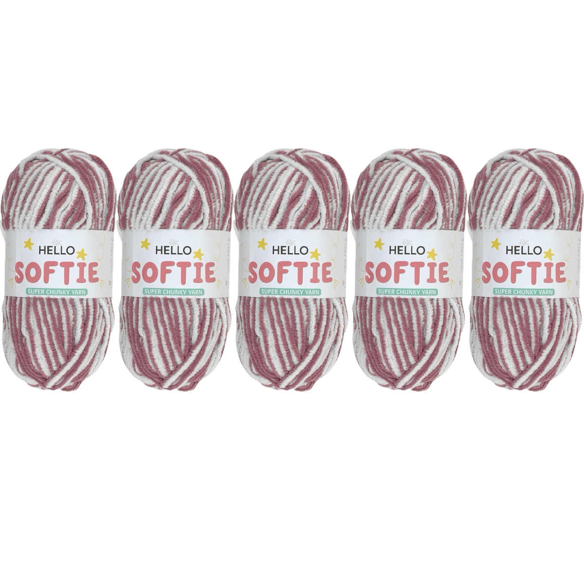Hello Softie Ombre Super Chunky Yarn 5 x 100g