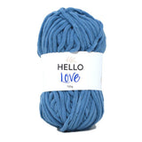 HELLO Love Super Chunky Yarn - Medium Blue