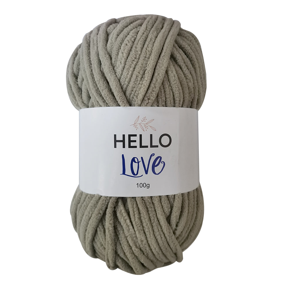 Hello Love Super Chunky Yarn - Misty Grey