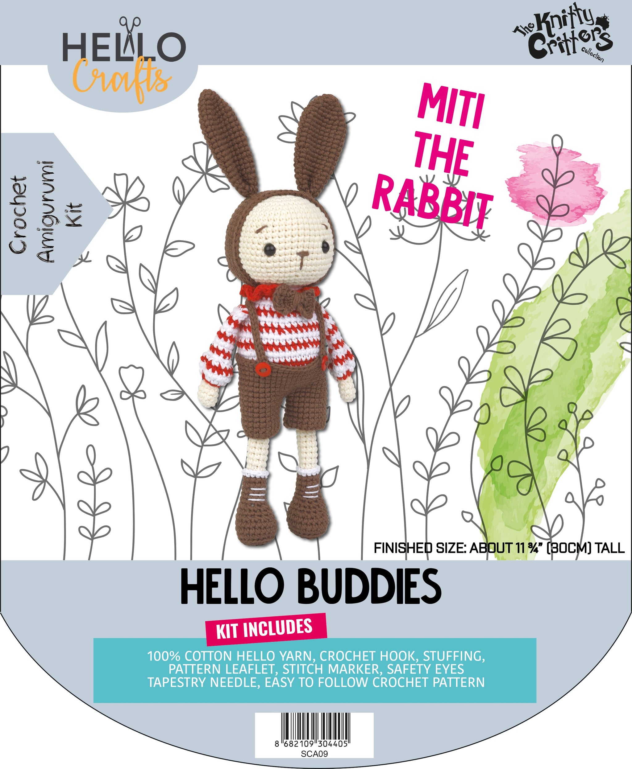 Knitty Critters - Hello Buddies  - Miti The Rabbit