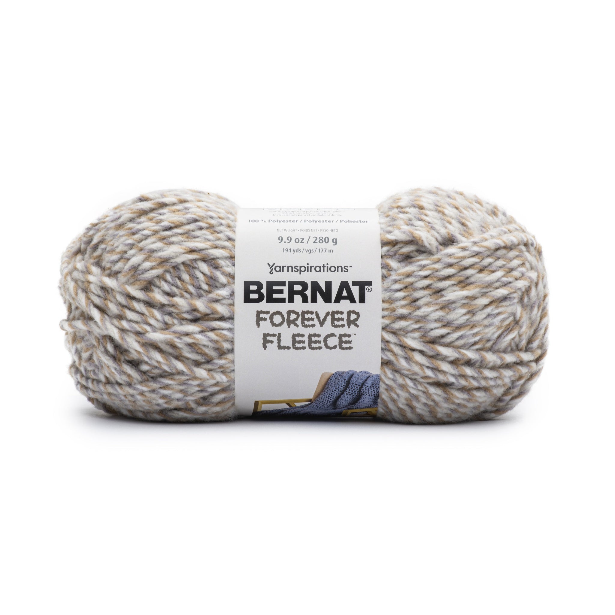 2 Ball Pack Bernat Forever Fleece Super Chunky Yarn 280g