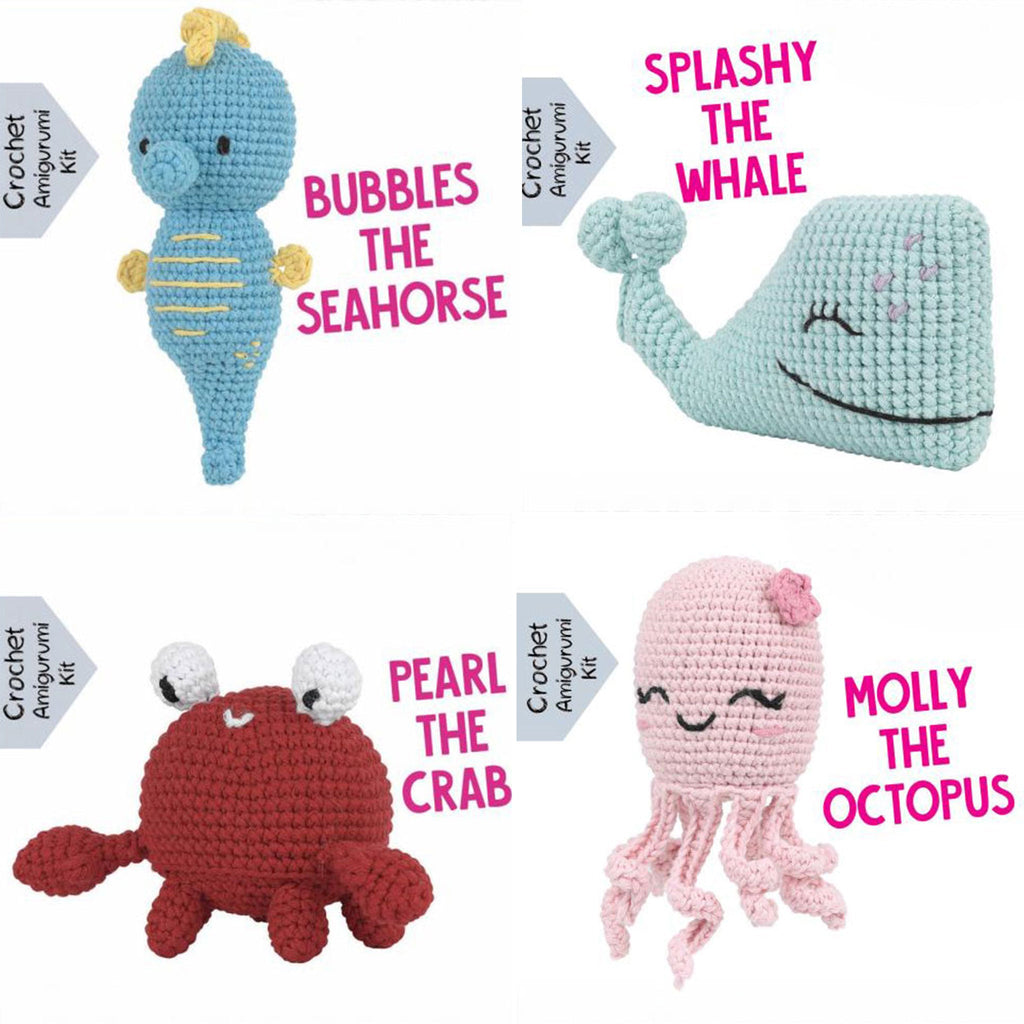 Pouch Pals Crochet Kit - Ocean Pals Bundle