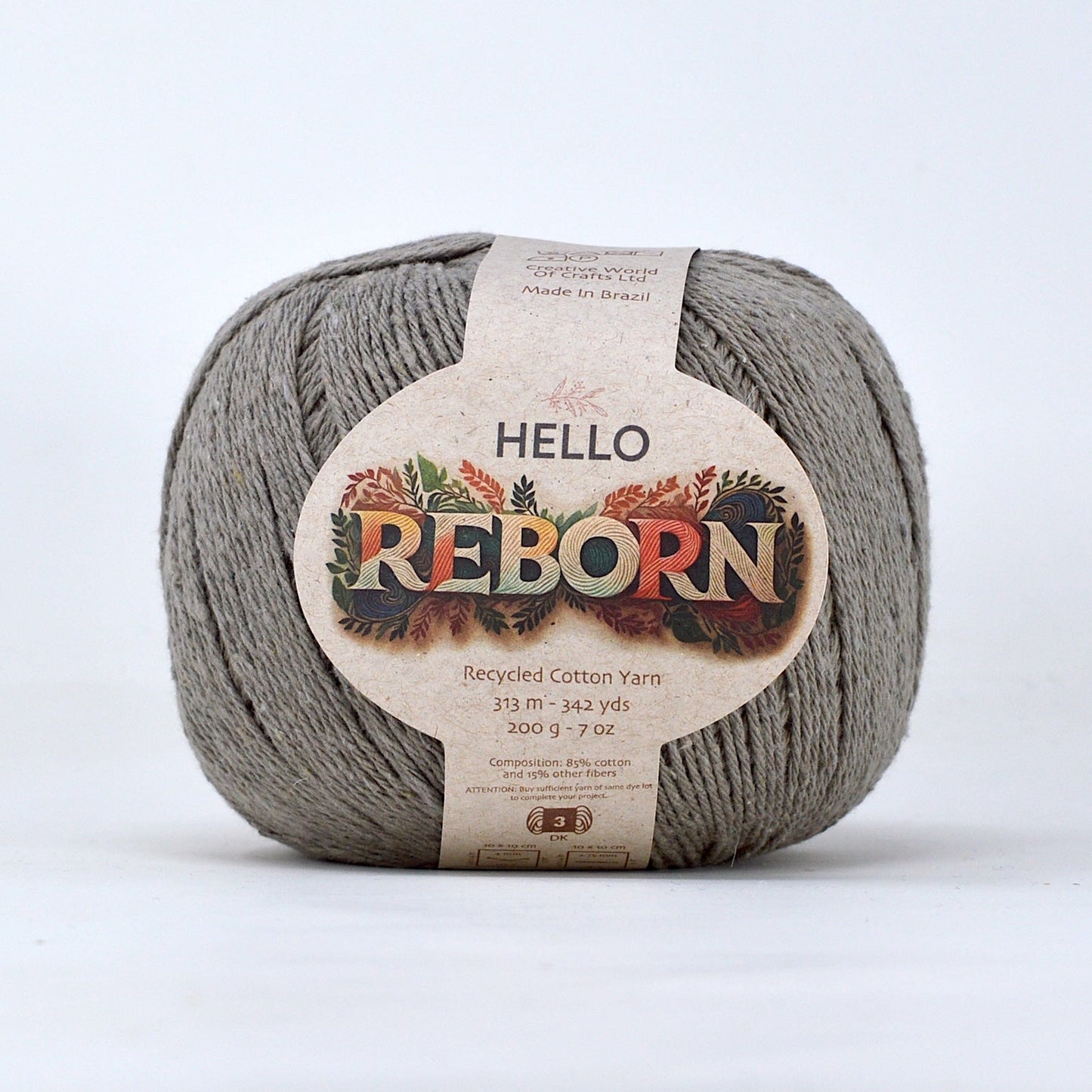 Hello Reborn 85% Recycled DK Cotton Yarn 200g