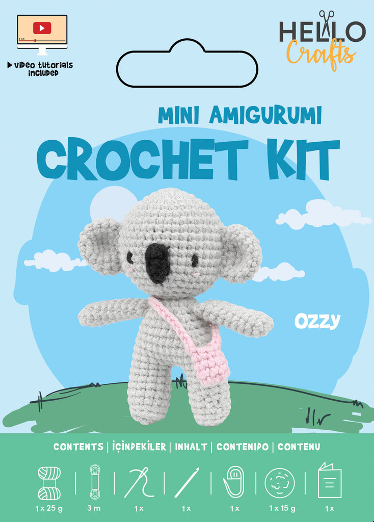 Mini Amigurumi Crochet Kit - Ozzy
