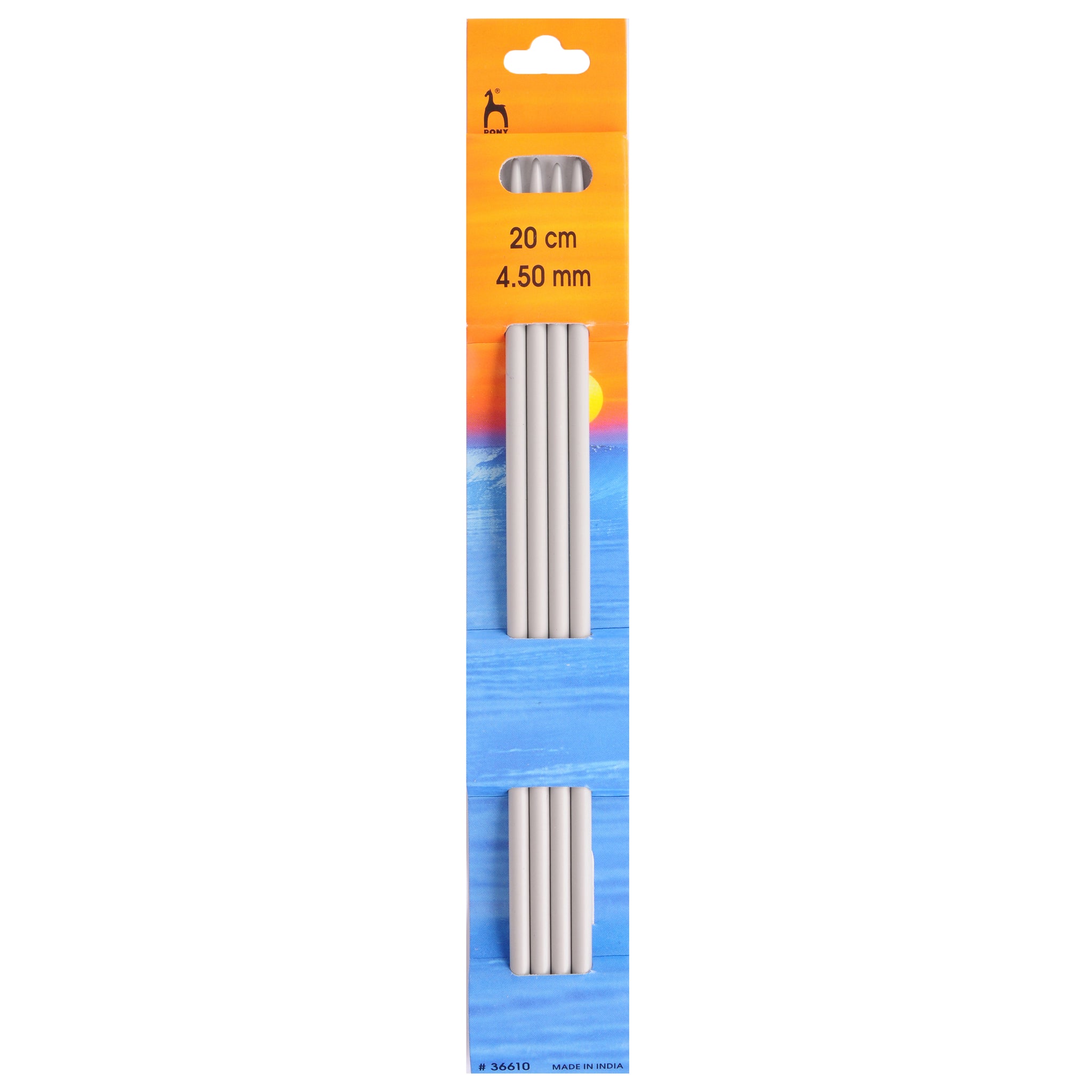 Pony Knitting Pins DoubleEnded Set of Four 20cm x 4.50mm Readicut
