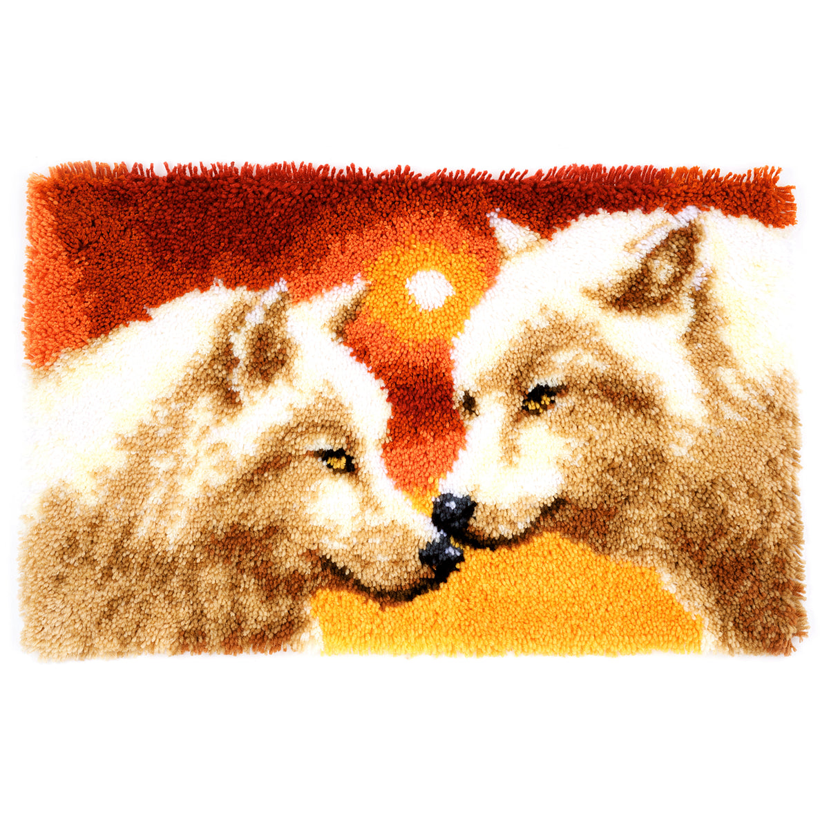 Latch Hook Kit: Rug: Wolves – Readicut