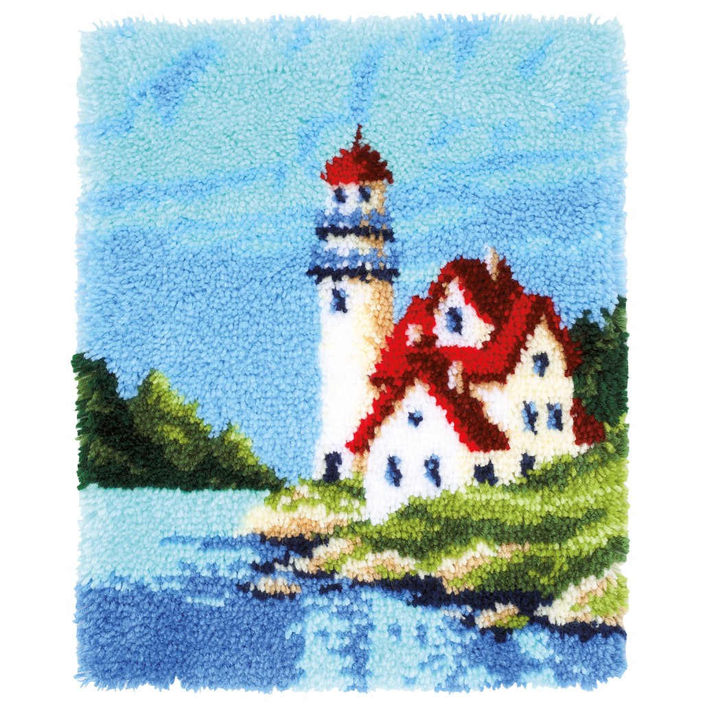 Latch Hook Kit: Rug: Lighthouse