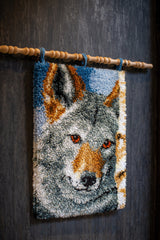 Latch Hook Kit: Rug: Wolf