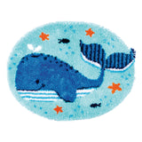 Latch Hook Kit: Rug: Shaped: Whales Fun