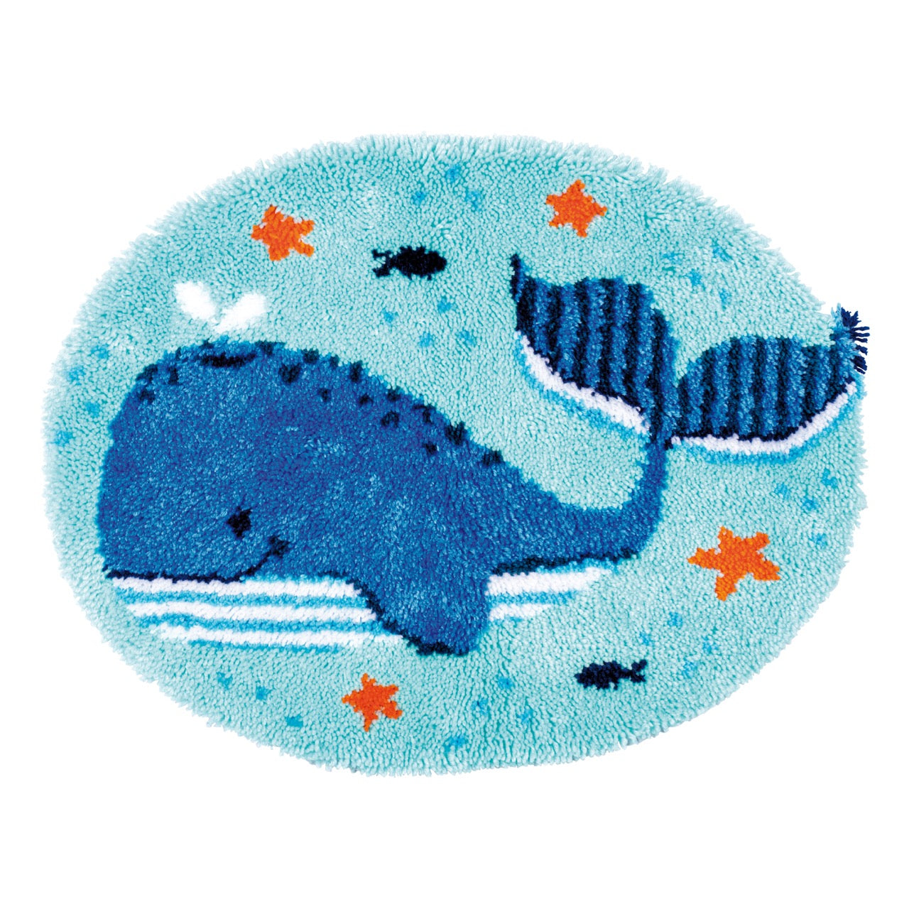 Latch Hook Kit: Rug: Shaped: Whales Fun
