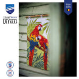 Latch Hook Kit: Rug: Parrots In The Jungle