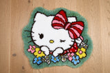 Latch Hook Kit: Rug: Shaped: Hello Kitty: Cuteness