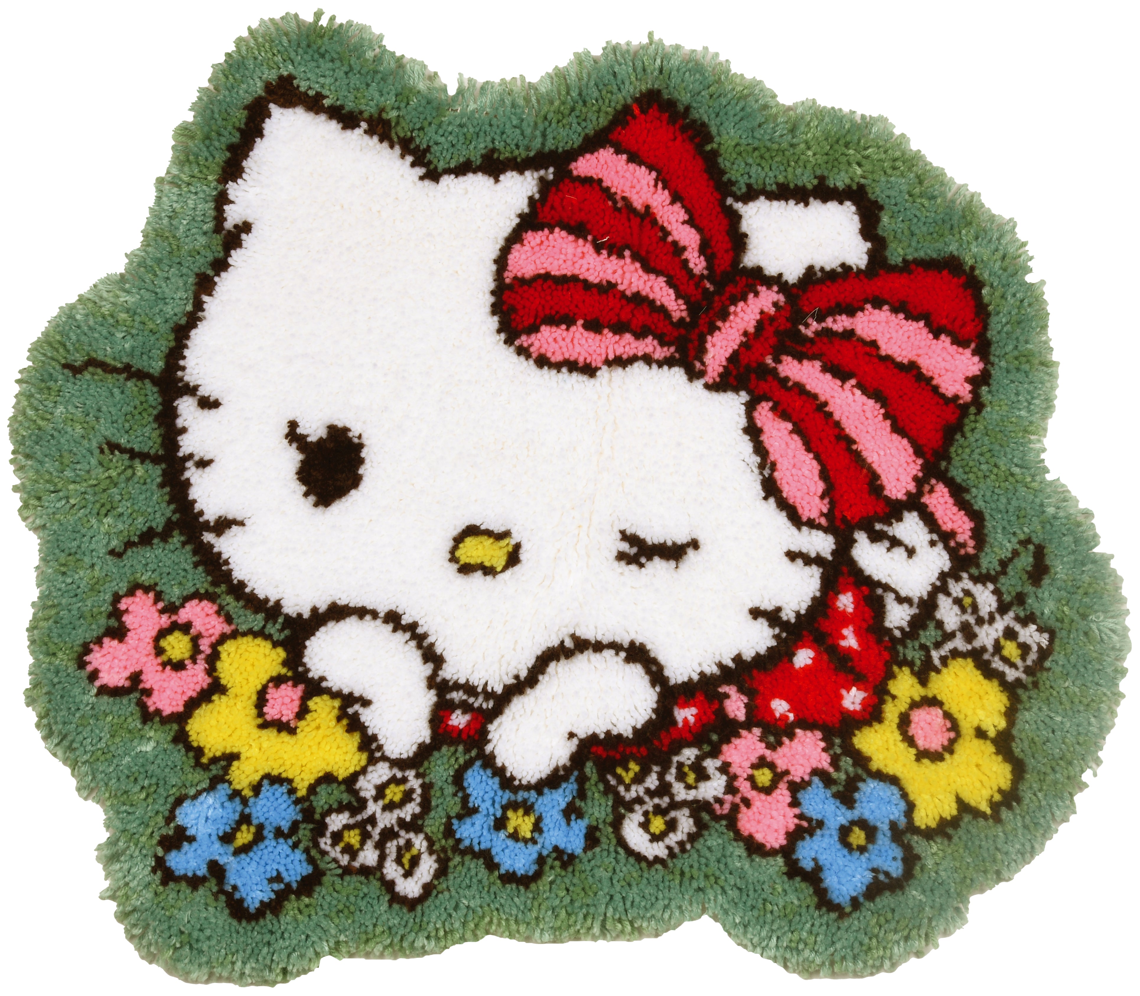 Latch Hook Kit: Rug: Shaped: Hello Kitty: Cuteness – Readicut