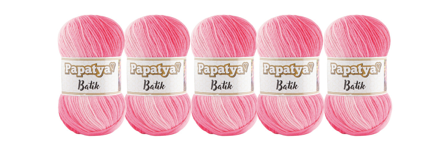 5 x 100g Papatya Batik DK Yarn
