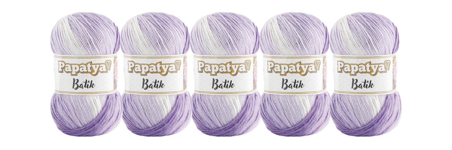 5 x 100g Papatya Batik DK Yarn