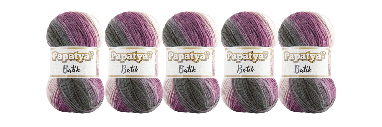 5 x 100g Papatya Batik DK Yarn