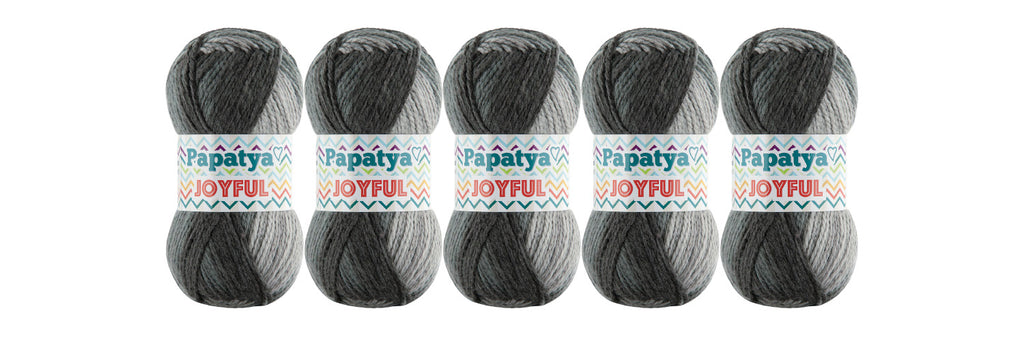 5 x 100g Papatya Joyful DK/Light Aran Yarn