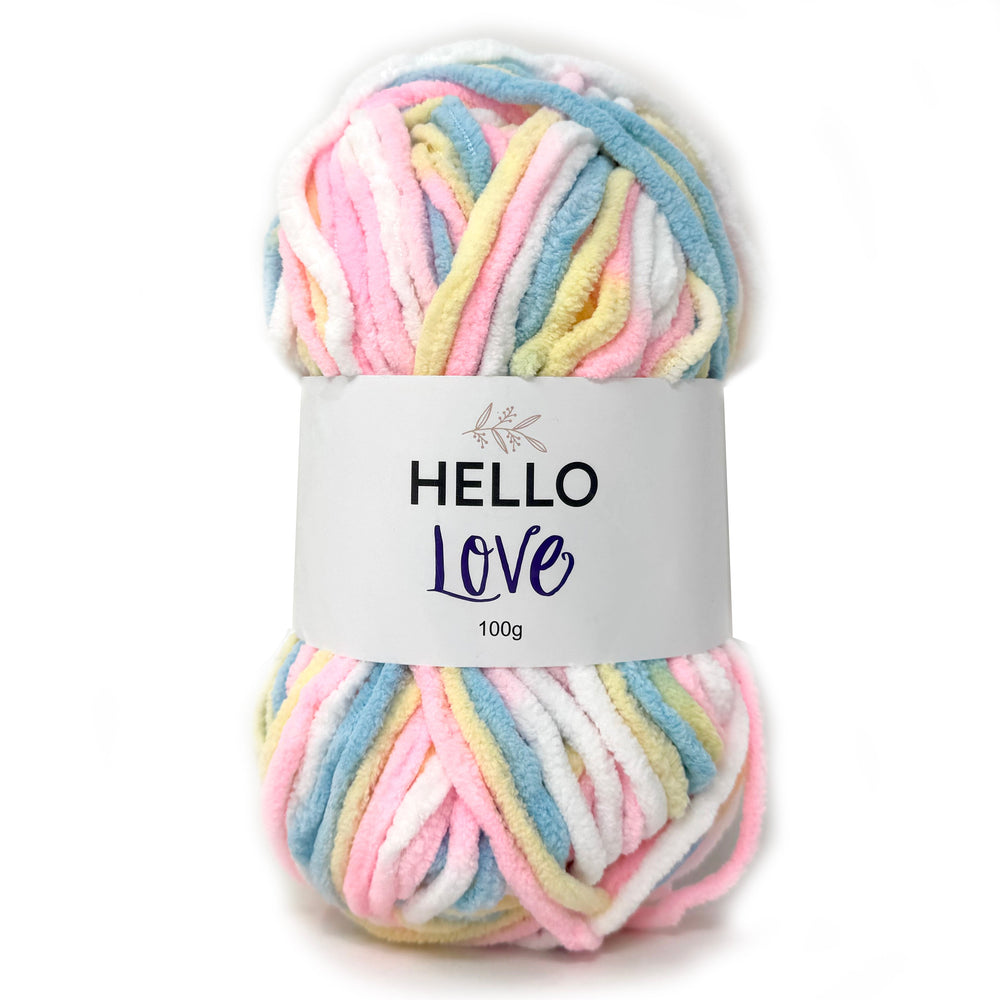 HELLO Love Super Chunky Yarn - Pastel Patch
