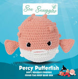 Knitty Critters Crochet Kit - Sea Snuggles - Percy Pufferfish