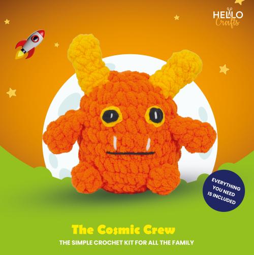 Knitty Critters Crochet Kit - Cosmic Crew - Pixel