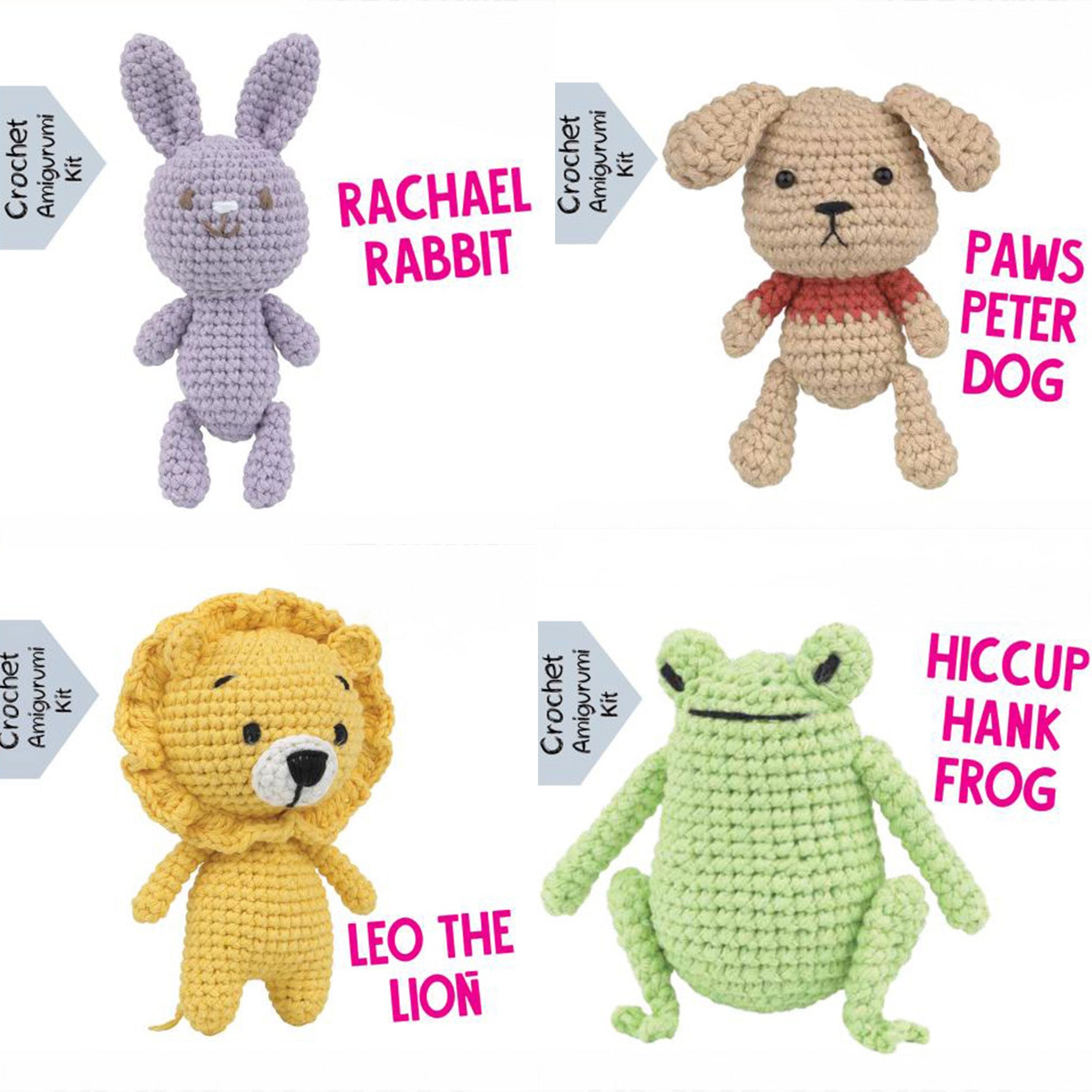 Pouch Pals Crochet Kit - Playful Mix Bundle