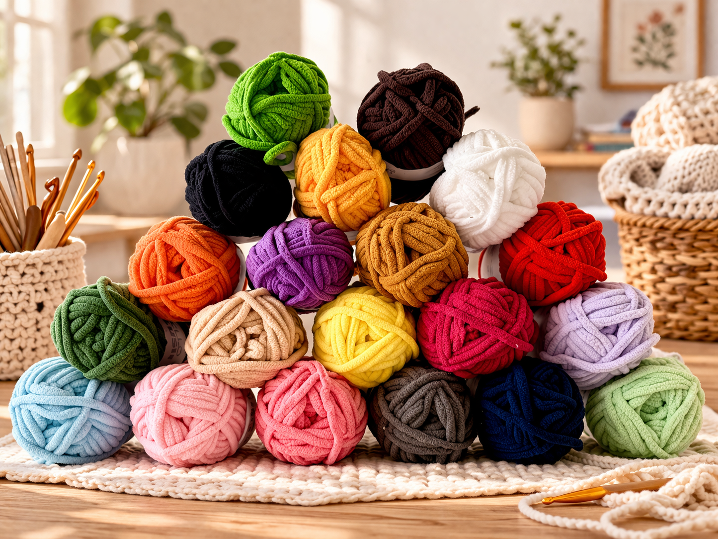 MEGA OFFER - 4 Boxes of Hello Plush Yarn - 80 Balls in Total!!