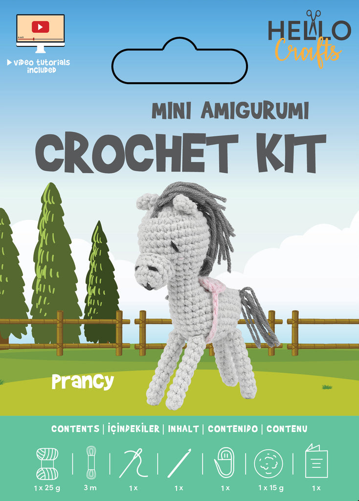 Mini Amigurumi Crochet Kit - Prancy