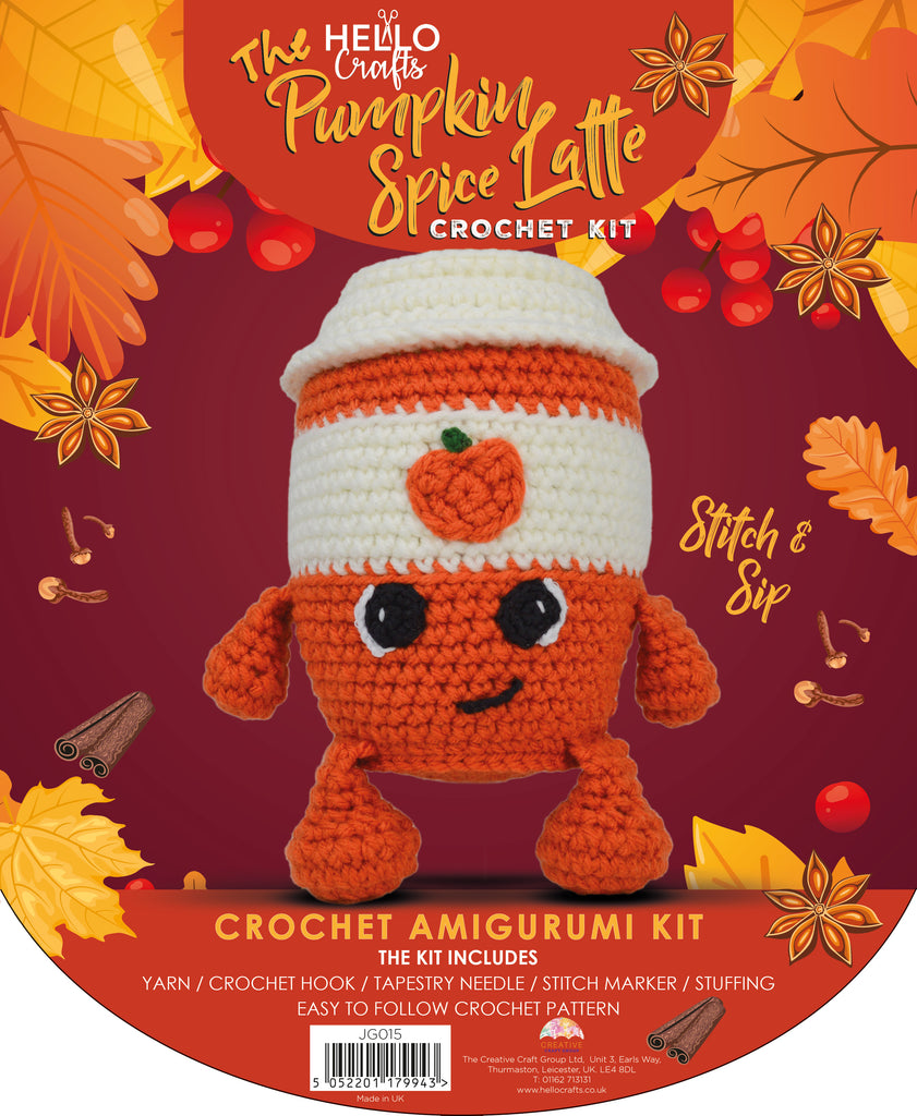 Knitty Critters - Amigurumi Crochet Kit - Pumpkin Spice Latte