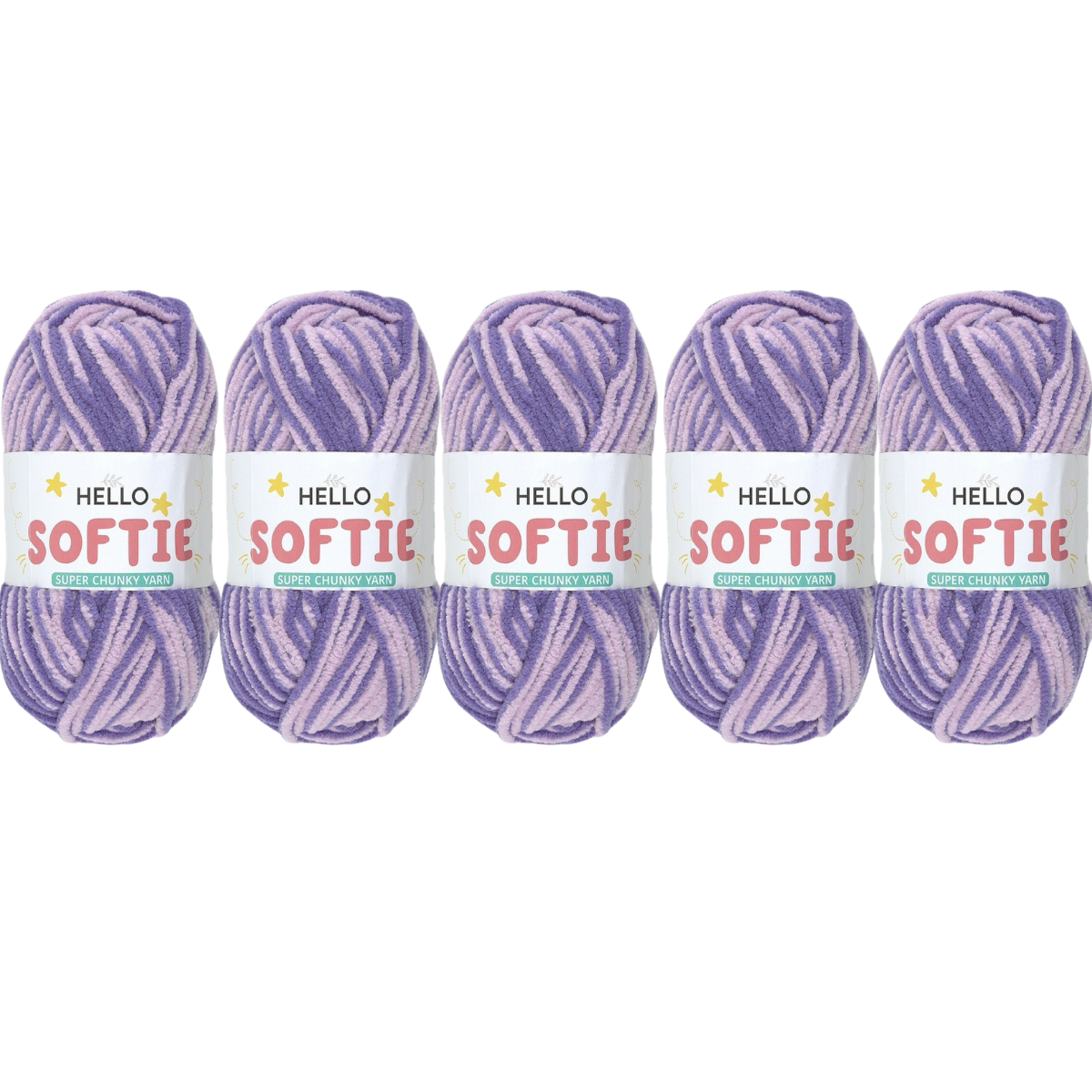 Hello Softie Ombre Super Chunky Yarn 5 x 100g