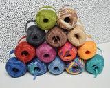 The SUPER DUPER SUEDE-ISH Box - 14 Balls of Assorted Bernat Suede-ish Yarn + 8 FREE DOWNLOADABLE PATTERNS!!