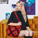 CROCHET PATTERN DOWNLOAD - FREE RED HEART IN THE BAG GRANNY CROCHET TOTE PATTERN