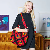 CROCHET PATTERN DOWNLOAD - FREE RED HEART IN THE BAG GRANNY CROCHET TOTE PATTERN